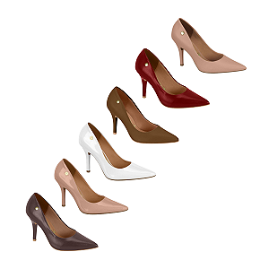 Scarpin Salto 10cm Feminino Casual Vizzano