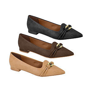Sapatilha Feminina Bico Fino Salto 1,5cm VIZZANO