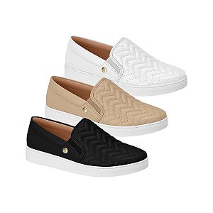 Tênis Slip on Matelasse Casual Feminino VIZZANO