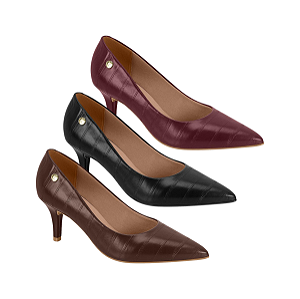 Scarpin com Detalhe Linha Luxo Salto 7cm Feminino Vizzano