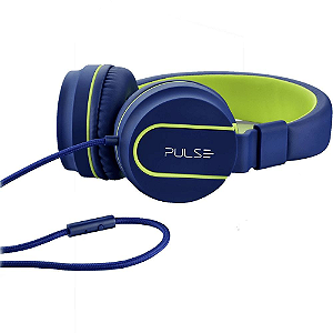 Headphone On Ear Stereo Azul/Verde - Pulse - PH162