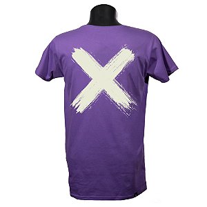 Camiseta  Roxa Big X
