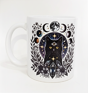 Caneca Gato Preto