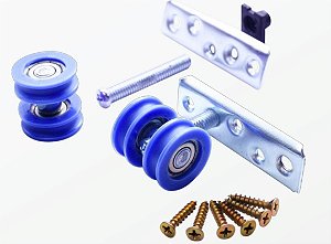 Kit Trilho p/ Porta de Correr 1,60m c/ Suportes