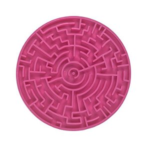 Labirinto Pink P Pet Games-Tapete para Lamber e Comedouro para