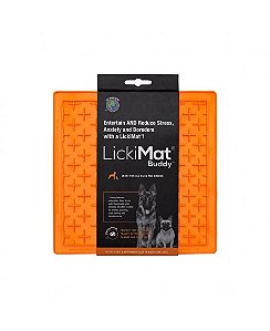Tapete de Lamber Lickimat Buddy Laranja