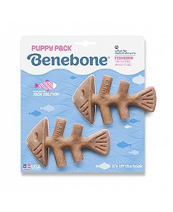 Benebone Fishbone Puppy Tiny 2-Pack Para Filhotes