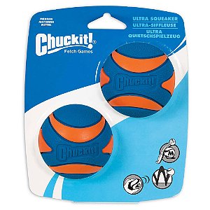 Bola Chuckit Ultra Squeaker P - 2 unidades