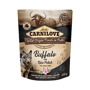 Alimento Úmido Pouch de Búfalo com Pétalas de Rosas 300g - Carnilove