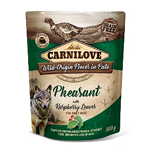 Alimento Úmido Pouch de Faisão com Folhas de Framboesa 300g - Carnilove