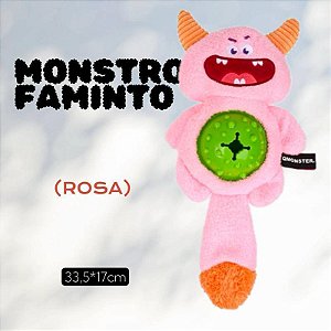 Pelúcia Interativa Monstro Faminto Porta Petisco Rosa - Petta