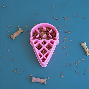 Comedouro Lento Happy Bowl Ice Cream - Zippy Paws