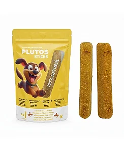 Plutos Stick Cheese & Chicken Mordedor Natural para Cães P - 4un