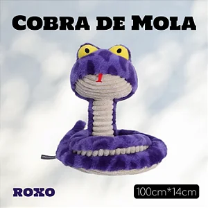 Pelúcia Cobra de Mola Roxo 100cm - Petta