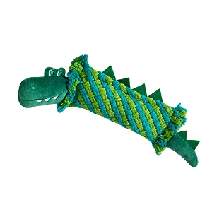 Pelúcia para Cães Jacaré de Corda - Petta