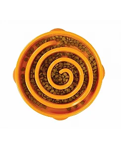 Comedouro Lento OH Fun Feeder SloBowl Laranja G - Outward Hound
