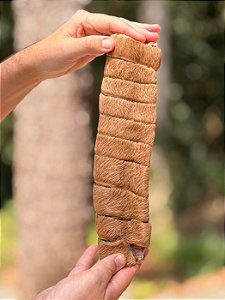 Tubão Power de Taqueia e Couro Bovino Espiral 1un - Pet Bem