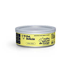 Molho Natural Para Cães Sabor Frango 100g - Pet Delicia