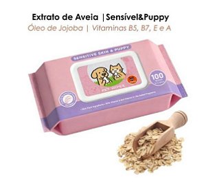 Lenço Umedecido e Hidratante para Cães e Gatos 100un - Petta