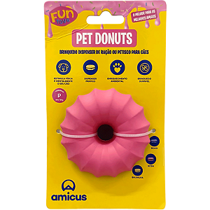 Brinquedo Recheável Donuts Rosa P - Amicus