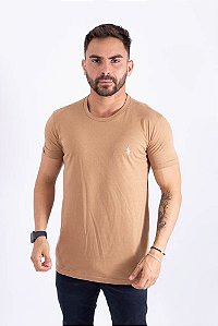 Camiseta RL Custom Fit Algodão Caqui. - Mod Store