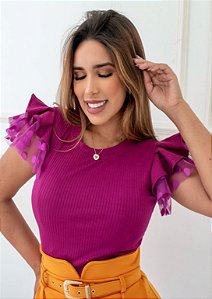 Blusa Babado Pink