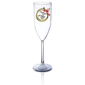 Taça Champagne 170ml Acrílico Personalizado