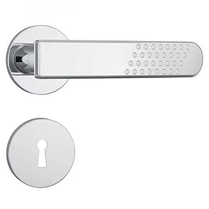 FECHADURA STAM 813/21 INTERNA, ROSETA REDONDA CROMADA