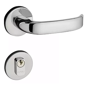 Fechadura pado 931-40 magnum externa roseta redonda cromada