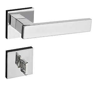 Fechadura pado retro 411 - 55 banheiro roseta quadrada cromada