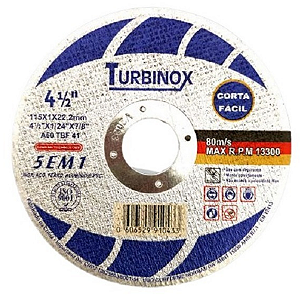 DISCO DE CORTE FINO 4.1/2 X 1.0 X 7/8 TURBINOX
