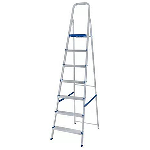 Escada doméstica 7 degraus alumínio