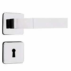 Fechadura mgm modena interna roseta quadrada cromada