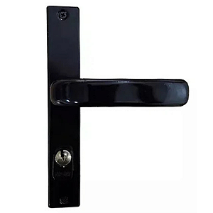 Fechadura mgm externa estreita espelho preto