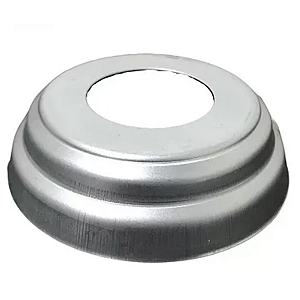 Canopla acabamento corrimão 1.1/2" ferro polido
