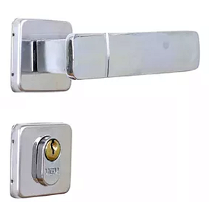 Fechadura mgm capri externa roseta quadrada cromada