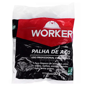 Palha de aço n: 2 22 gramas, worker