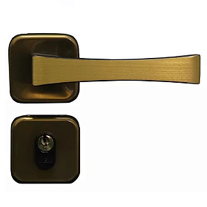 Fechadura mgm paris externa roseta quadrada bronze