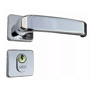 Fechadura mgm firenze externa roseta quadrada cromada