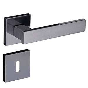 Fechadura pado retro 411 - 55 interna roseta quadrada grafite polido
