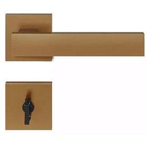 Fechadura pado retro 411 - 55 banheiro roseta quadrada red gold escovado