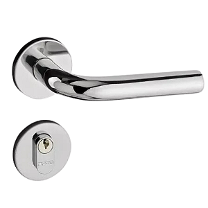Fechadura pado concept 470-40 externa roseta redonda inox polido