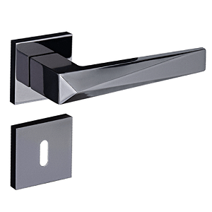 Fechadura pado ascot rq2 - 55 interna roseta quadrada grafite polido