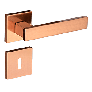 Fechadura pado retro 411 - 55 interna roseta quadrada cobre escovado