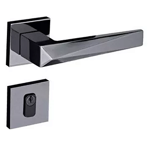 Fechadura pado ascot rq2 - 55 externa roseta quadrada grafite polido