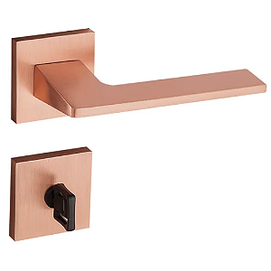 Fechadura pado sara 502 - 55 banheiro roseta quadrada cobre escovado