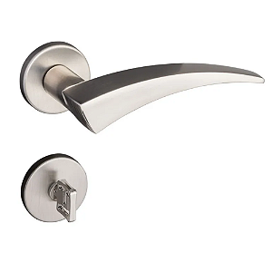 Fechadura pado esplendore 292 - 55 banheiro roseta redonda cromado acetinado