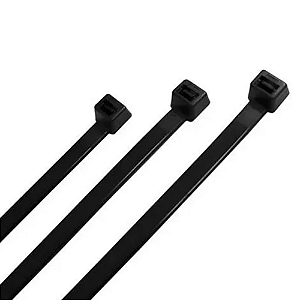 Abraçadeira de nylon preta 4,8 X 300 (100 unidades)
