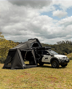Barraca Camping Teto Rigido Metamorfose Cor Cinza/Preto
