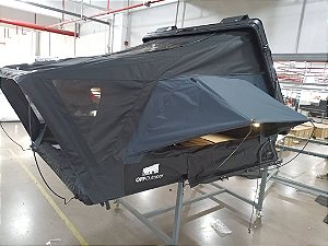 Barraca Camping Teto Rigido Metamorfose Cor Azul/Preto